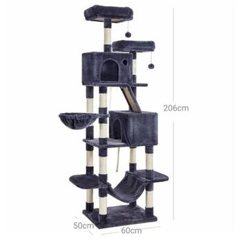 Kočičí škrabadlo ACADEMIA kouřově šedá 6