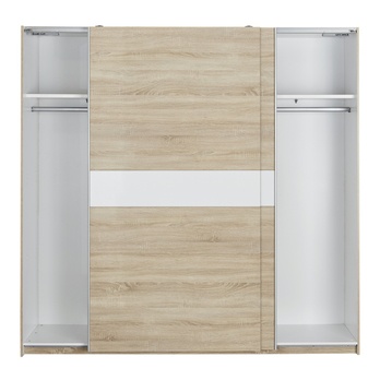Šatní skříň ACTORI dub sonoma/bílá 2