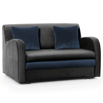 Pohovka ADAGIO tmavě šedá/modrá 2