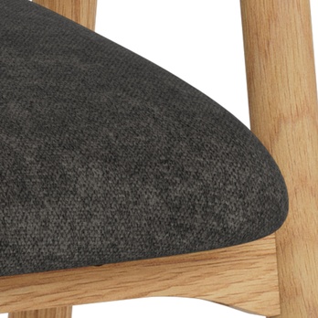 Jídelní židle ADDI tmavě šedá/matný dub 8