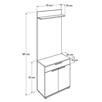 Předsíňová sestava ADR bílá 7