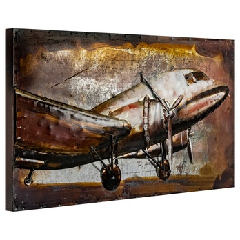 Kovový obraz AEROPLANE 40x80 cm 1