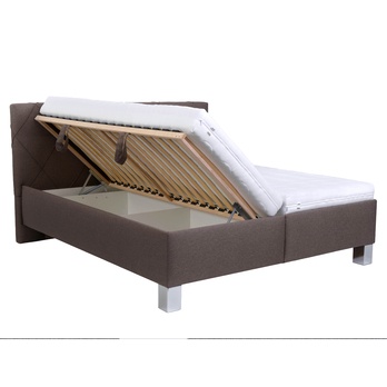 Postel s matrací AFRODITE hnědá, 160x200 cm 2