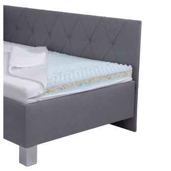 Postel s bočním čelem a matrací AFRODITE šedá, 120x200 cm 2