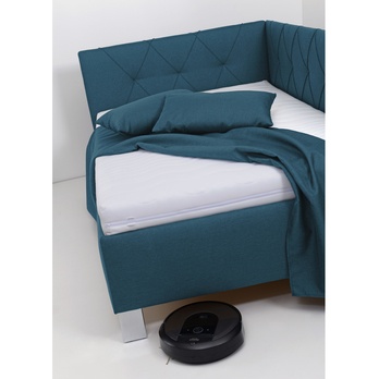 Rohová postel s matrací AFRODITE petrolejová, 140x200 cm 4