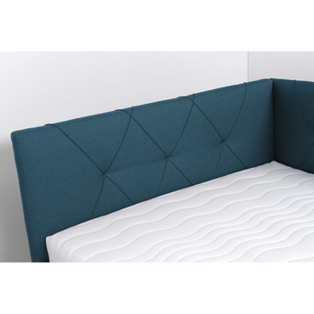 Rohová postel s matrací AFRODITE petrolejová, 140x200 cm 5