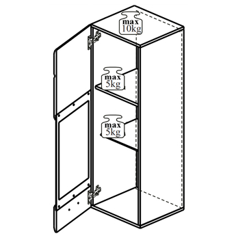 Obývací stěna ALASKA bílá vysoký lesk 11
