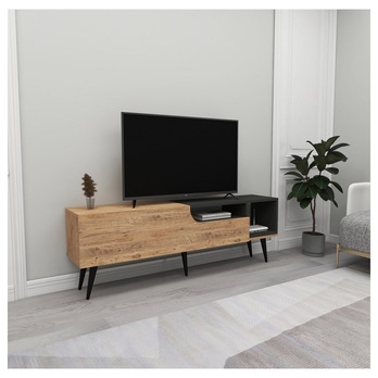 TV komoda ALBA borovice atlantic/antracitová 1