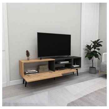 TV komoda ALBA borovice atlantic/antracitová 2