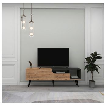 TV komoda ALBA borovice atlantic/antracitová 4