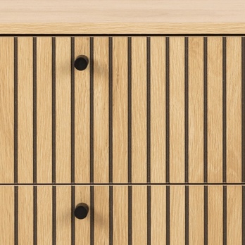Komoda ALBANY 158 dub/matná černá 5