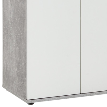 Komoda ALBI 1 bílá/beton 3