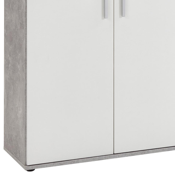 Komoda ALBI 3 bílá/beton 3