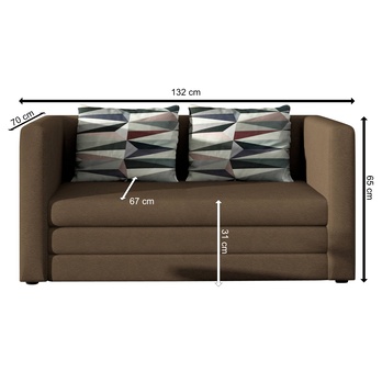 Pohovka ALBINA hnědá 4