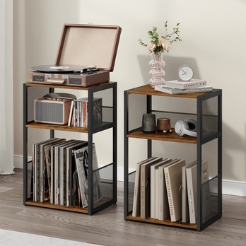 Přístavný stolek ALBUM rustikální hnědá 2