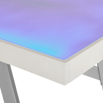 Psací stůl ALBUS 2 bílá, LED RGB osvětlení 5