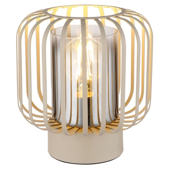 Stolní lampa ALFRED písková/šedá 2
