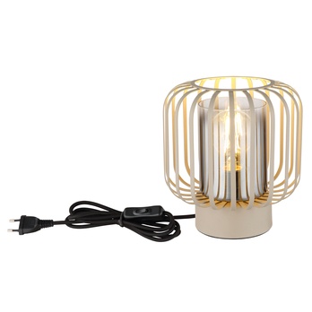 Stolní lampa ALFRED písková/šedá 3