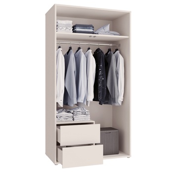 Šatní skříň ALICE 1 písková 2