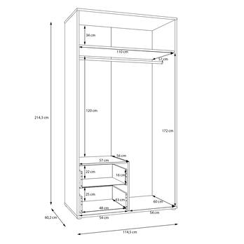 Šatní skříň ALICE 1 písková 7