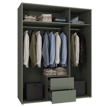 Šatní skříň ALICE 2 šalvějová 2