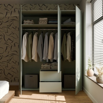 Šatní skříň ALICE 2 šalvějová 4