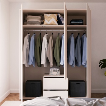 Šatní skříň ALICE 2 písková 4