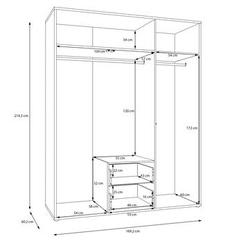 Šatní skříň ALICE 2 písková 7