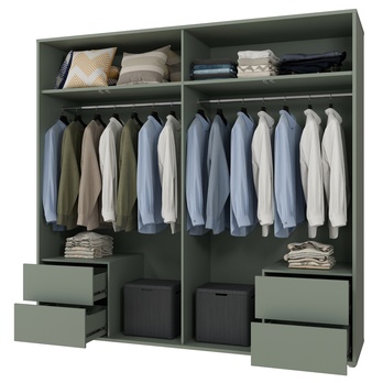 Šatní skříň ALICE 3 šalvějová 2