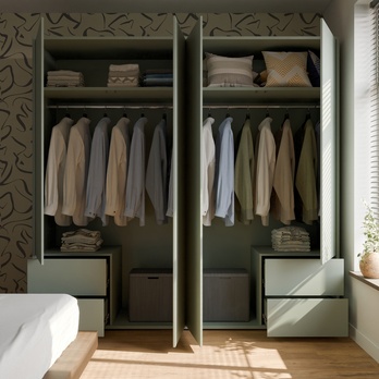 Šatní skříň ALICE 3 šalvějová 4