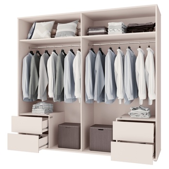 Šatní skříň ALICE 3 písková 2