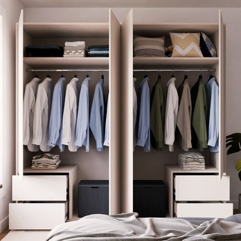 Šatní skříň ALICE 3 písková 4