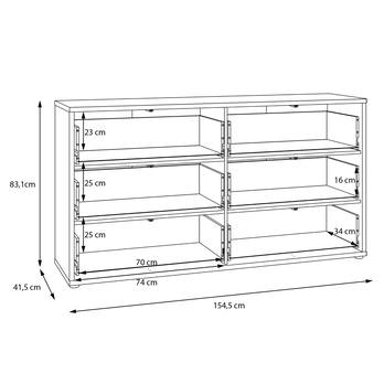 Komoda ALICE písková, šířka 155 cm 7