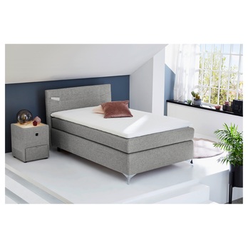 Postel boxspring ALISA světle šedá 1