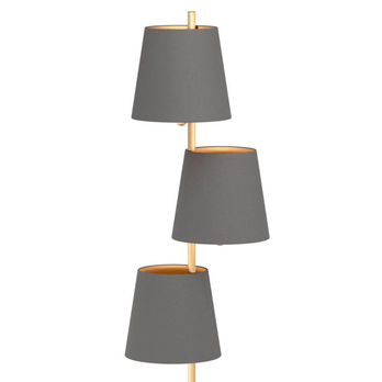 Stojací lampa ALMEIDA 2 ocel/mosaz 2