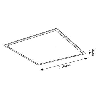 Stropní svítidlo ALMOND buk/bílá, šířka 60 cm 4
