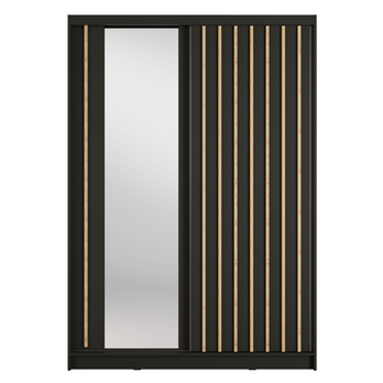 Šatní skříň ALUNA I černá, šířka 150 cm 3