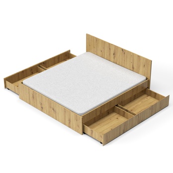 Postel ALVA dub artisan, 180x200 cm 1