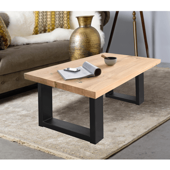 Konferenční stolek AMAYA U dub natur/černá 1