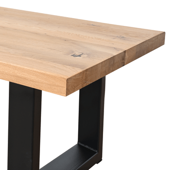 Konferenční stolek AMAYA U dub natur/černá 2