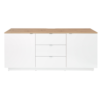 TV komoda AMBER II bílá/dub artisan 3