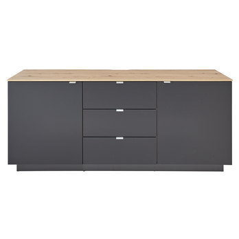 TV komoda AMBER II černá/dub artisan 3