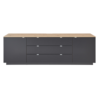 TV komoda AMBER černá/dub artisan 3