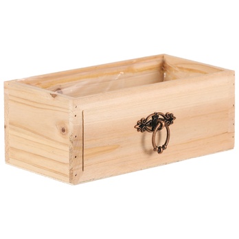 Obal na květináč AMIEL dřevo, šířka 25 cm 1