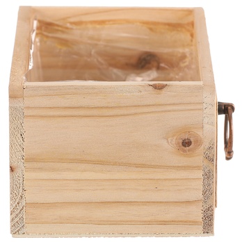 Obal na květináč AMIEL dřevo, šířka 25 cm 2