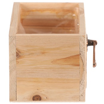 Obal na květináč AMIEL dřevo, šířka 20 cm 2