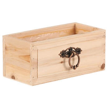 Obal na květináč AMIEL dřevo, šířka 20 cm 3
