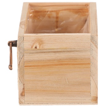 Obal na květináč AMIEL dřevo, šířka 20 cm 4