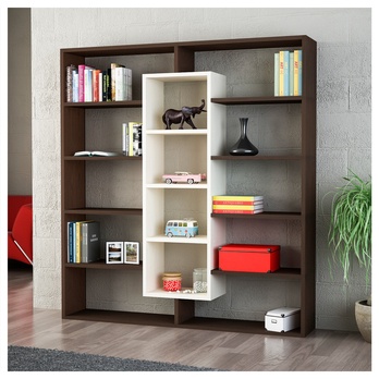 Knihovna AMPLE wenge/bříza 1