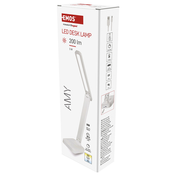 Stolní LED lampa AMY bílá 2